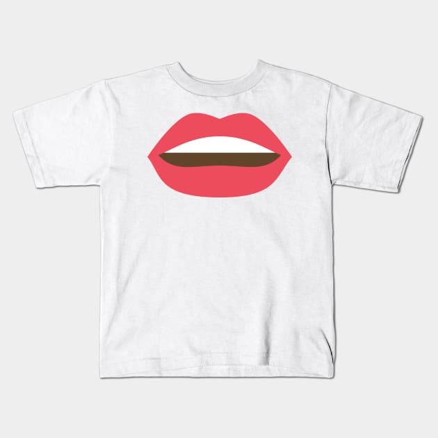 mouth Kids T-Shirt by sarahnash